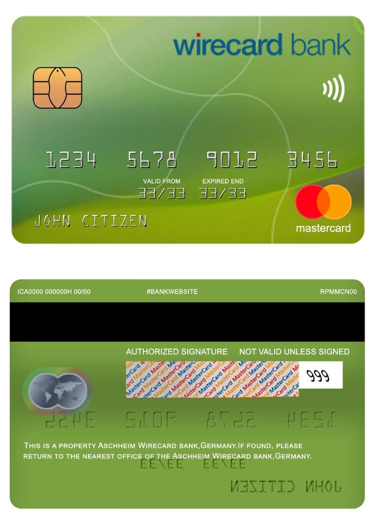 Germany Aschheim Wirecard bank mastercard